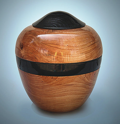 Handmade Cherry Cremation Wooden Urn for Ashes