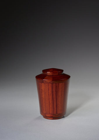 Handmade Padauk Segmented Cremation Funeral Wooden Urn