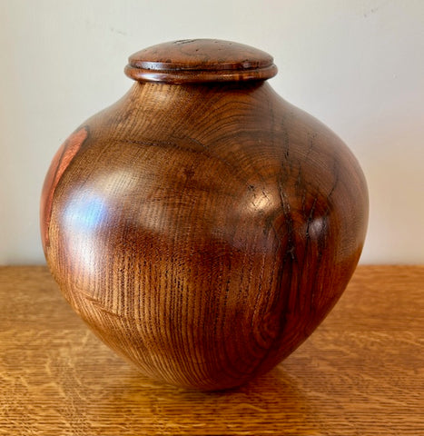 Mulberry Burl Individual Size Urn With Screw On Lid