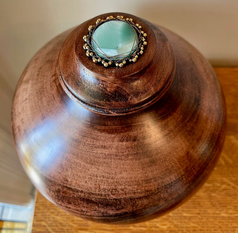 Red Gum Individual Size Urn With Screw On Lid