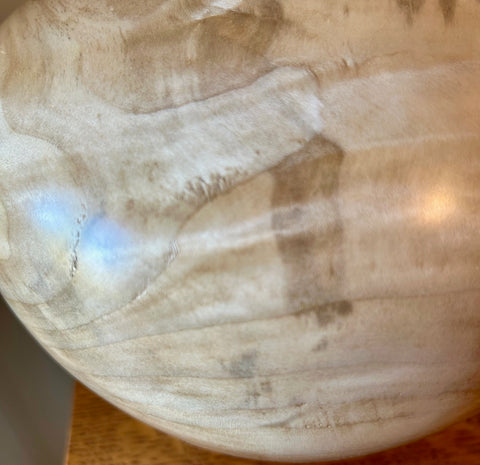 Curly Maple Individual Size Urn With Screw On Lid