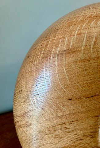 White Oak Bark Edge Individual Size Urn With Screw On Lid