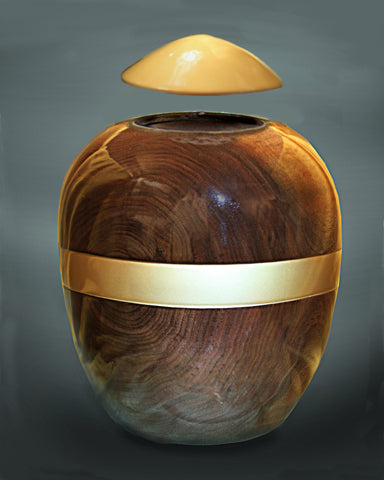 Handcrafted Black Walnut Cremation Urn