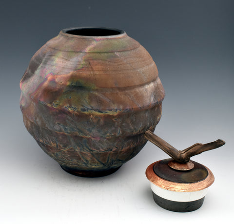 Misty Raku Style Individual Style Urn