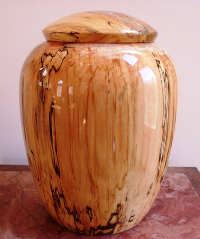 Handmade Maple Companion Funeral Cremation Wooden Urn for Ashes