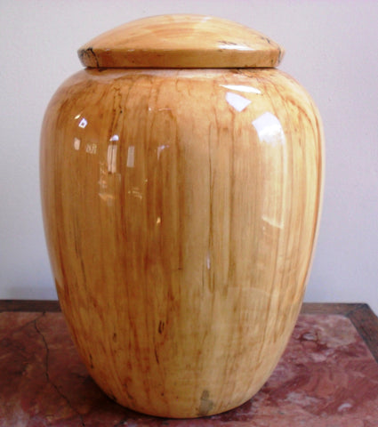 Handmade Maple Companion Funeral Cremation Wooden Urn for Ashes